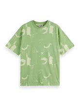 SCOTCH AND SODA Relaxed-Fit AOP T-Shirt at Gravity NYC